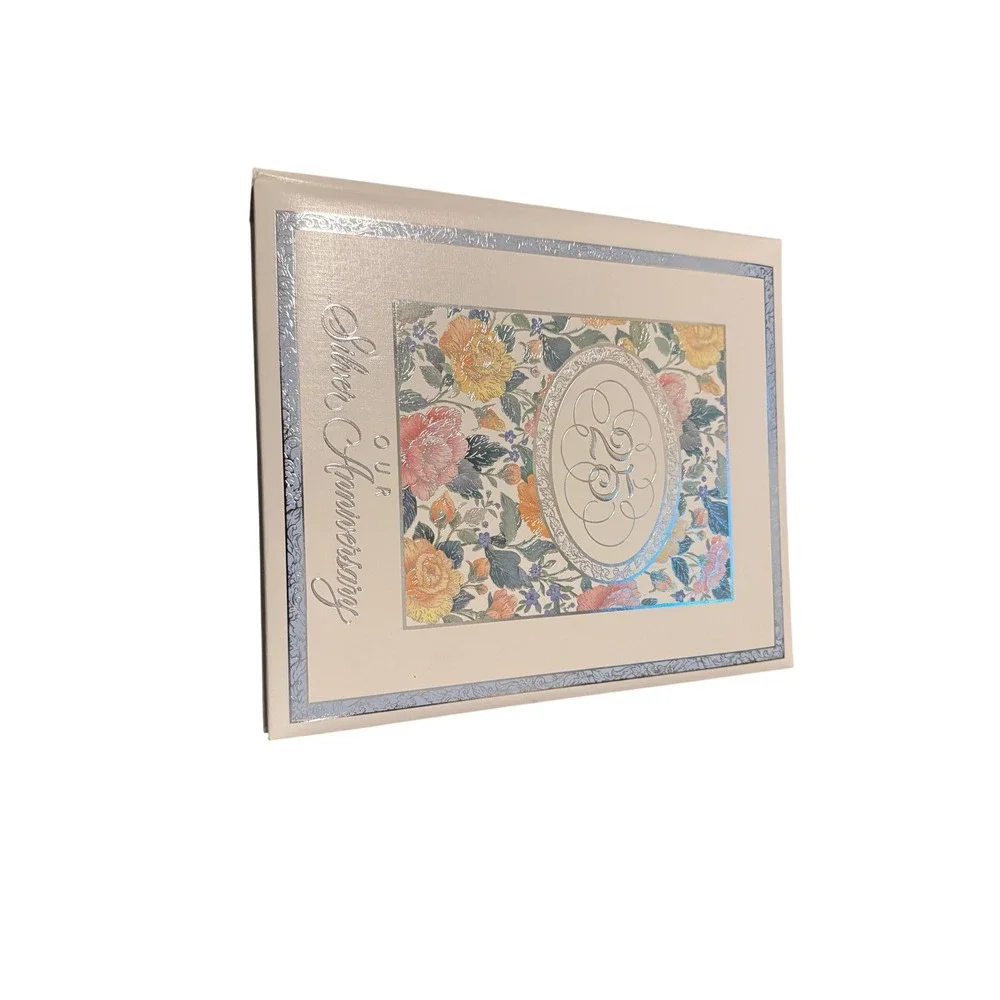 Vintage Hallmark‎ Our Silver Anniversary Wedding Album Memory Keepsake Binder